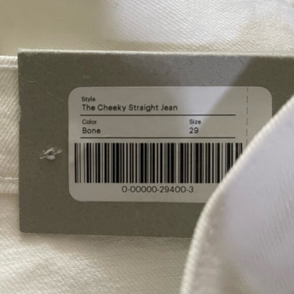 NEW Everlane The Cheeky Straight Jean in Bone Size 29 Ankle - Picture 7 of 9